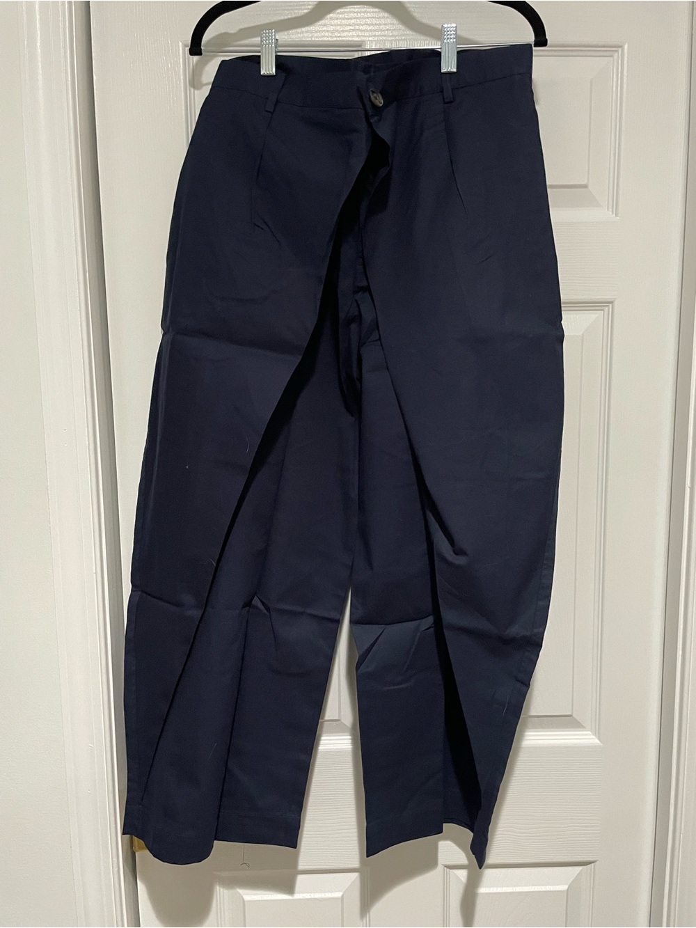 Women’s Navy Funky Barrel Dress Pants